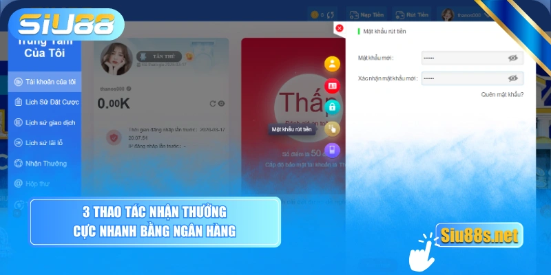 3 thao tác nhận thưởng cực nhanh bằng ngân hàng