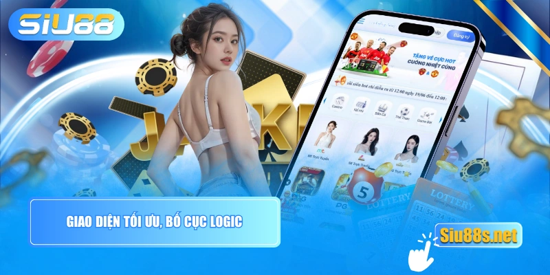 Giao diện tối ưu, bố cục logic