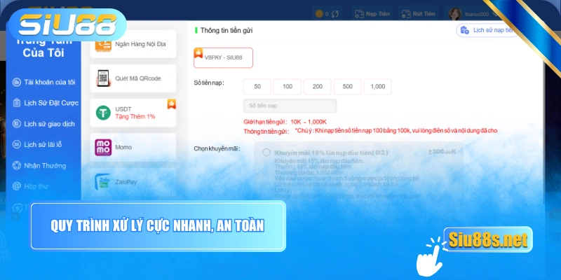 Quy trình xử lý cực nhanh, an toàn